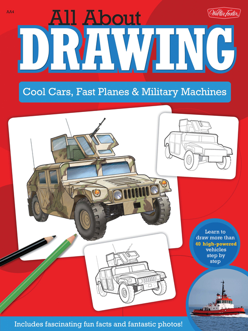 Cover image for All About Drawing Cool Cars, Fast Planes & Military Machines